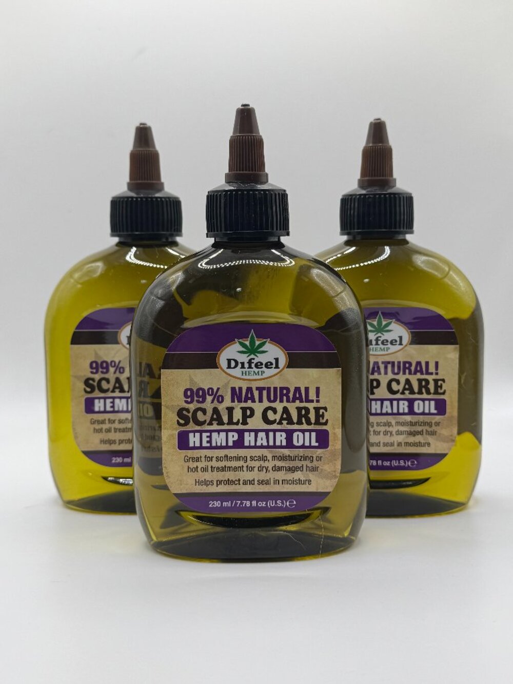 “Difeel Scalp Care Hair Oil 99% Natural Moisturizing Treatment (3 Pack)”